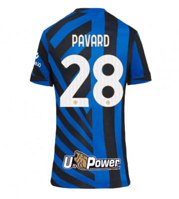 Inter Milan Benjamin Pavard #28 Primera Equipación Mujer 2024-25 Manga Corta